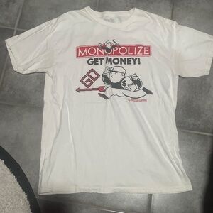Monopolize Graphic Tee - White
